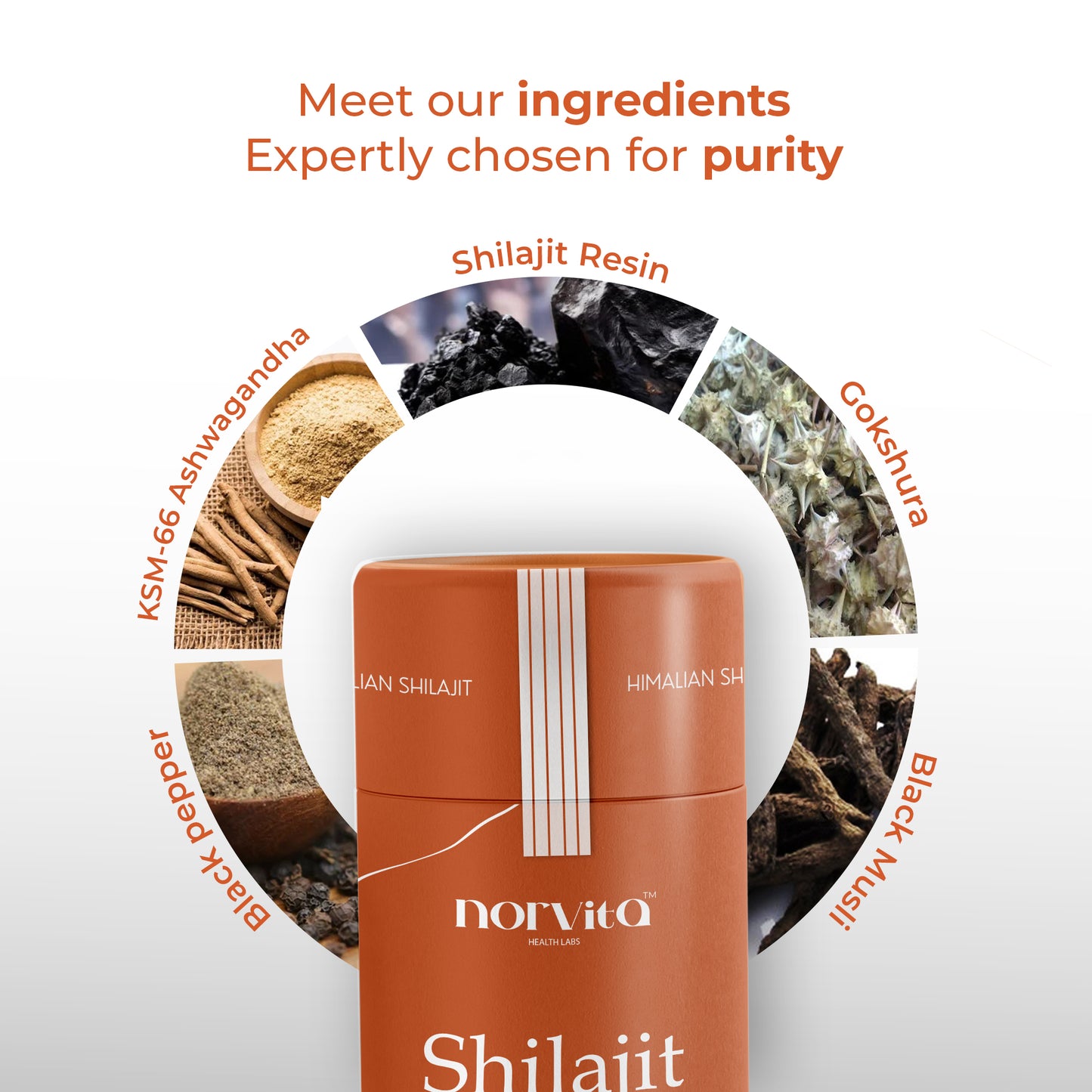 Norvita Pure Himalayan Shilajit Gummies Men & Women With Ashwagandha| Manuka Honey| Sea Moss| Black Seed Oil| Fulvic Acid & 85+ Trace MineralsI Prenatal Vitamins