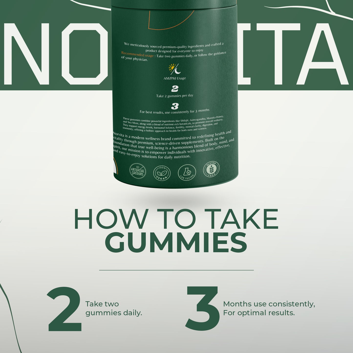 Norvita  Pure Himalayan Shilajit Gummies Men & Women With Ashwagandha| Manuka Honey| Sea Moss| Black Seed Oil| Fulvic Acid & 85+ Trace Minerals Prenatal Vitamins