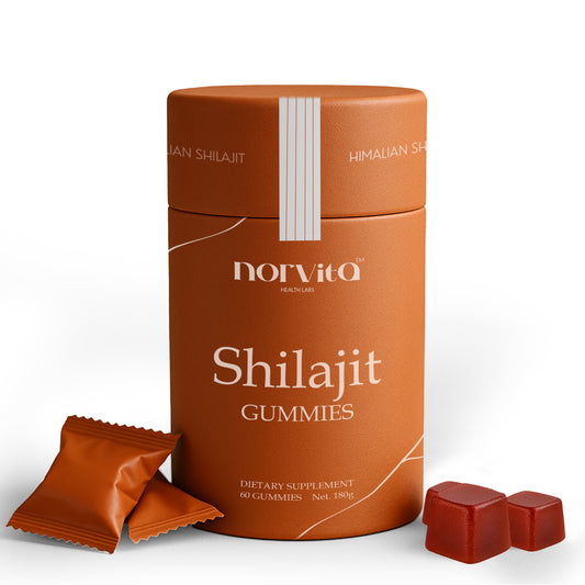 Norvita Pure Himalayan Shilajit Gummies Men & Women With Ashwagandha| Manuka Honey| Sea Moss| Black Seed Oil| Fulvic Acid & 85+ Trace MineralsI Prenatal Vitamins